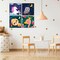 4 Pack Paint by Number for Kids Framed Canvas, Paint by Numbers for Kids Ages 4-8-12, DIY Paint by Numbers Kits Beginner, DIY Acrylic Oil Painting for Home Wall Decor (8x8inch)